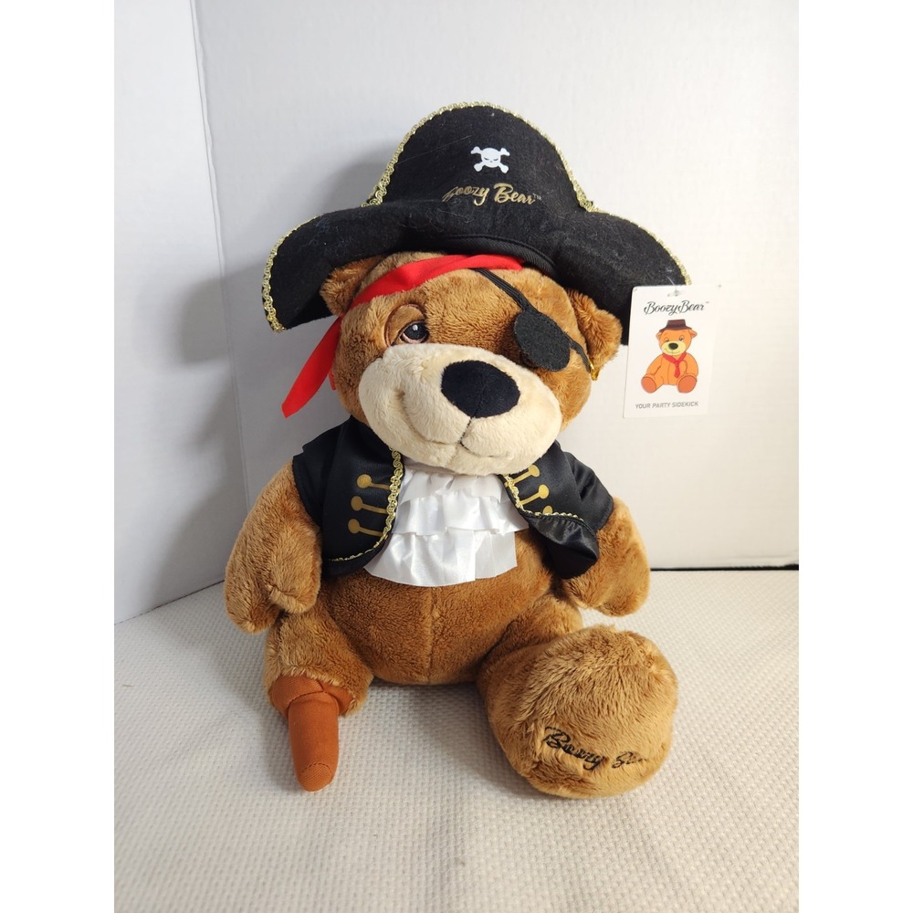 Boozy Bear Wine Bottle Holder Hider Pirate Plush Alcohol Hidden 750ml Plush Only